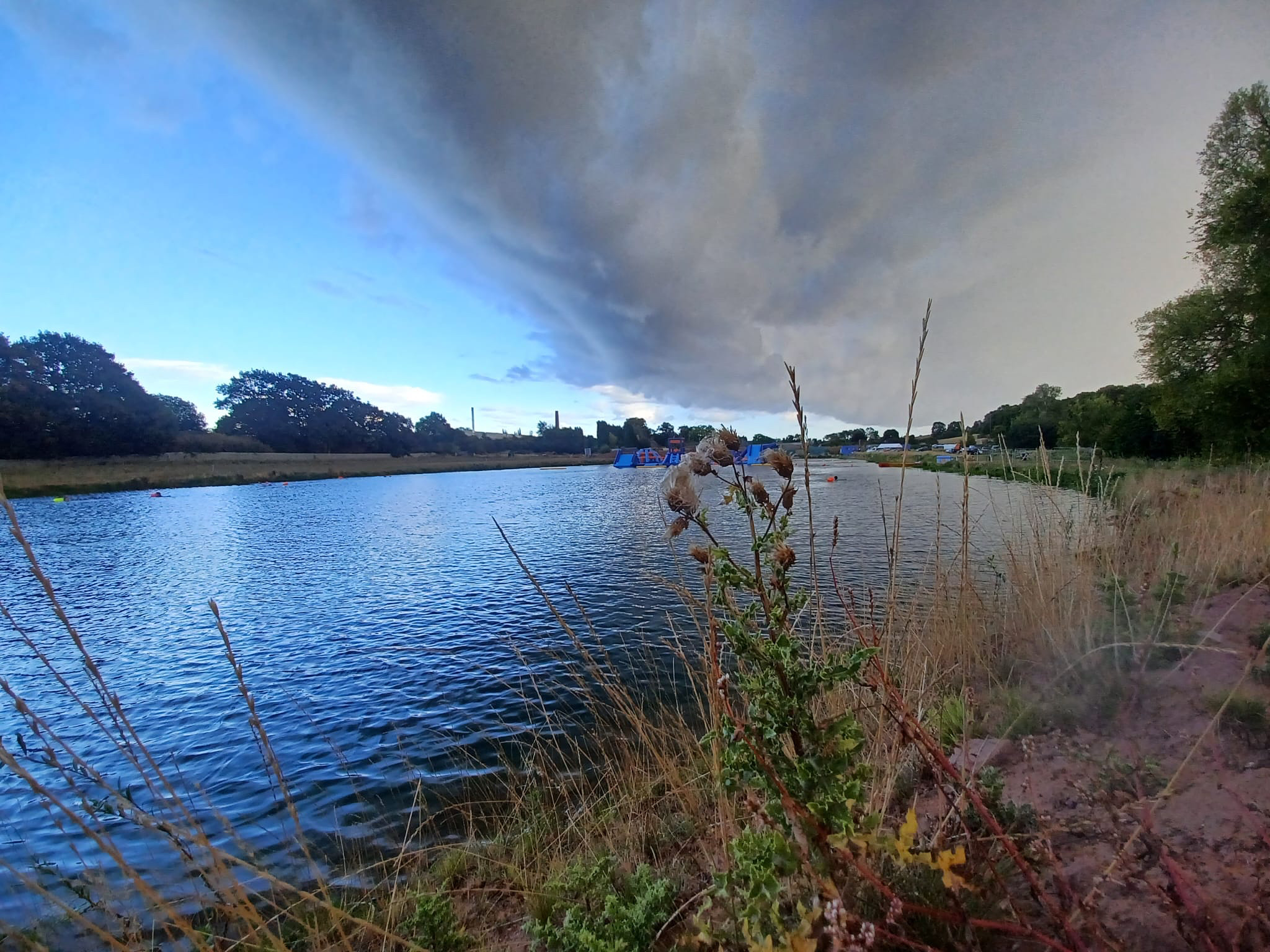 Community of open water swimmers at Lakeside Adventures