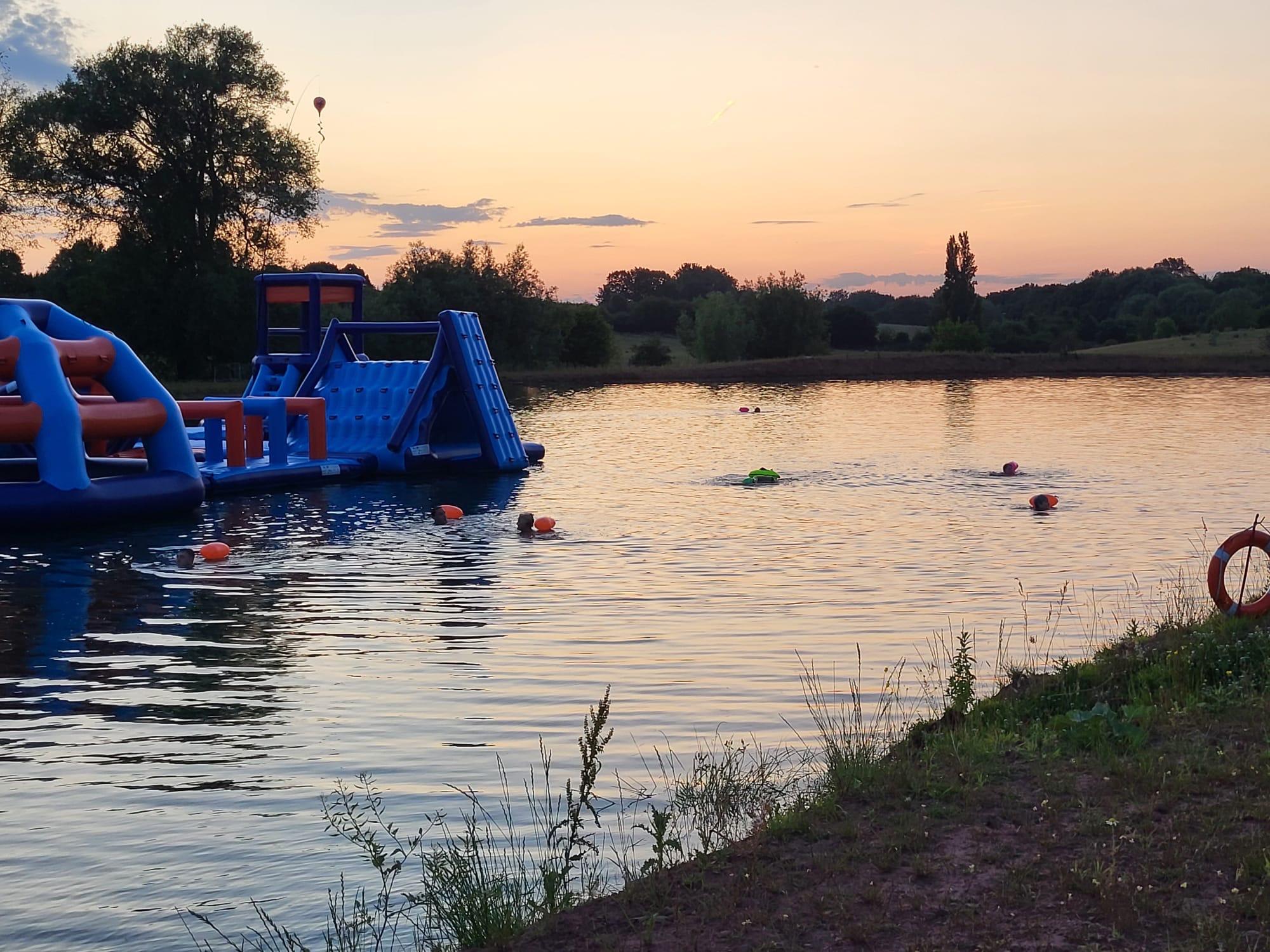 Open water swimming at Lakeside Adventures in Hartlebury, Worcestershire