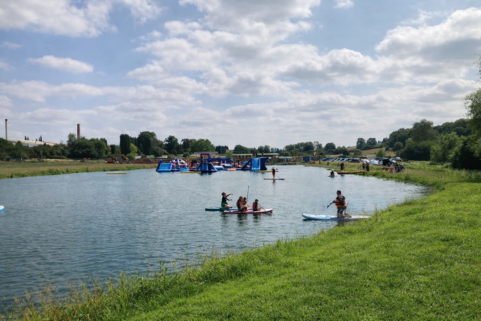 Paddleboarding at Lakeside Adventures