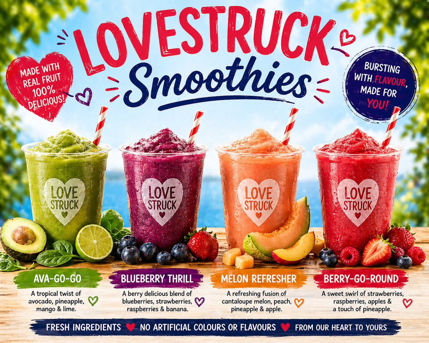Love Struck smoothies