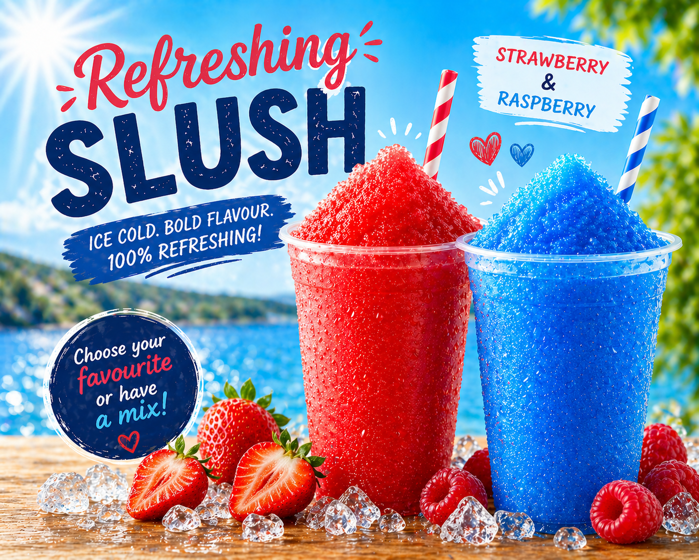 Slushies at The Barn Owl Cafe