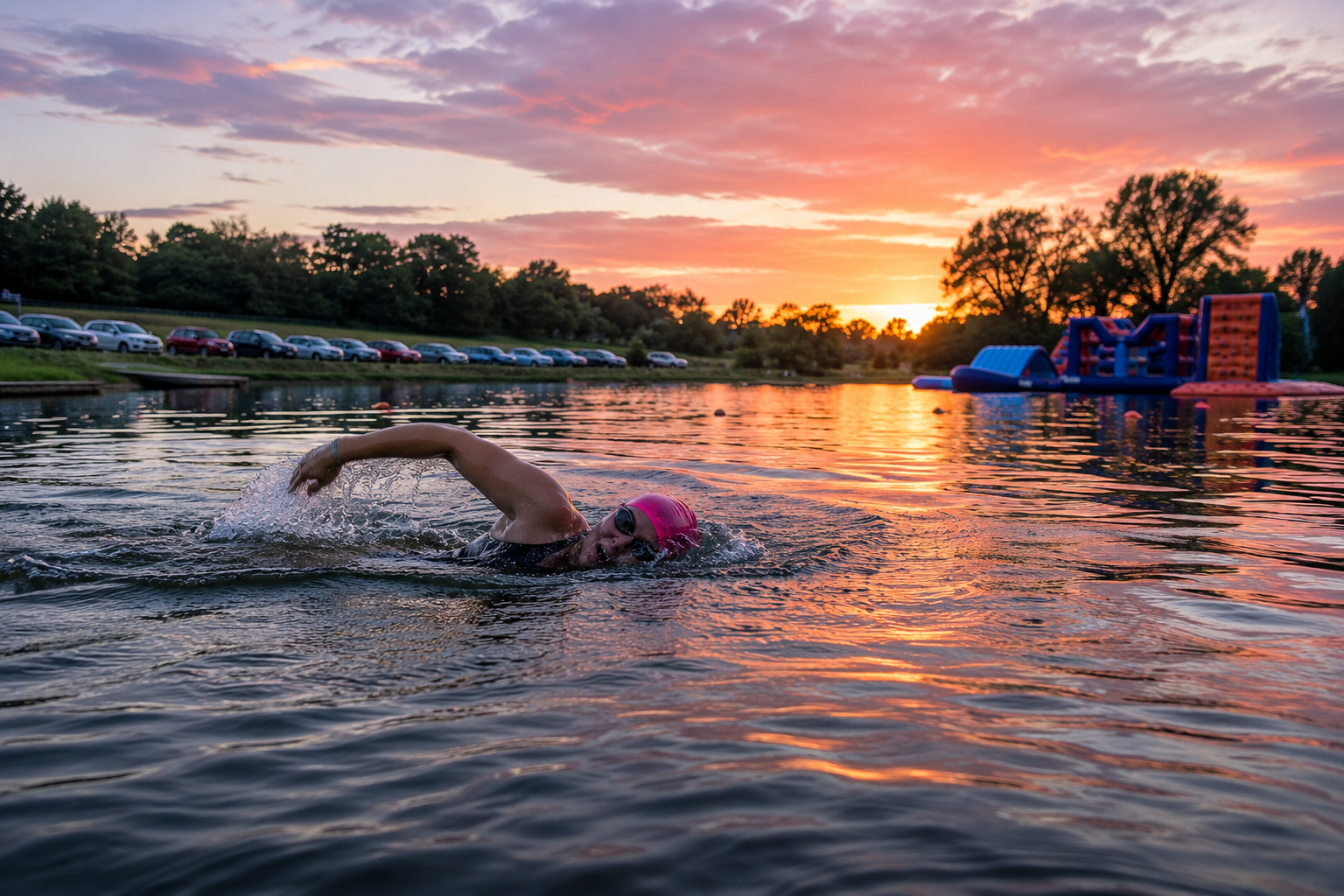 Open water swimming courses and clinics at Lakeside Adventures