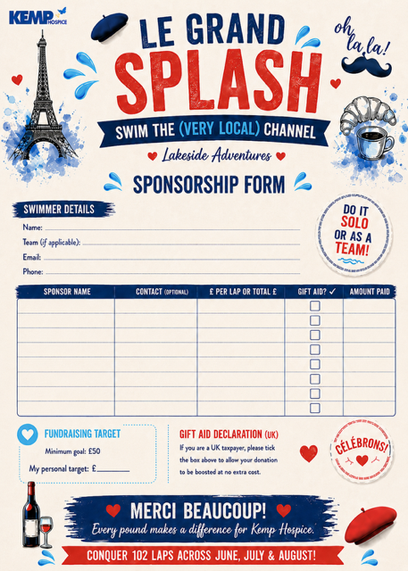 Le Grand Splash fundraising form